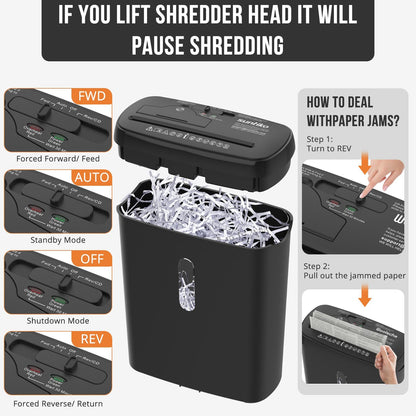 Woolsche Home Office Paper Shredder