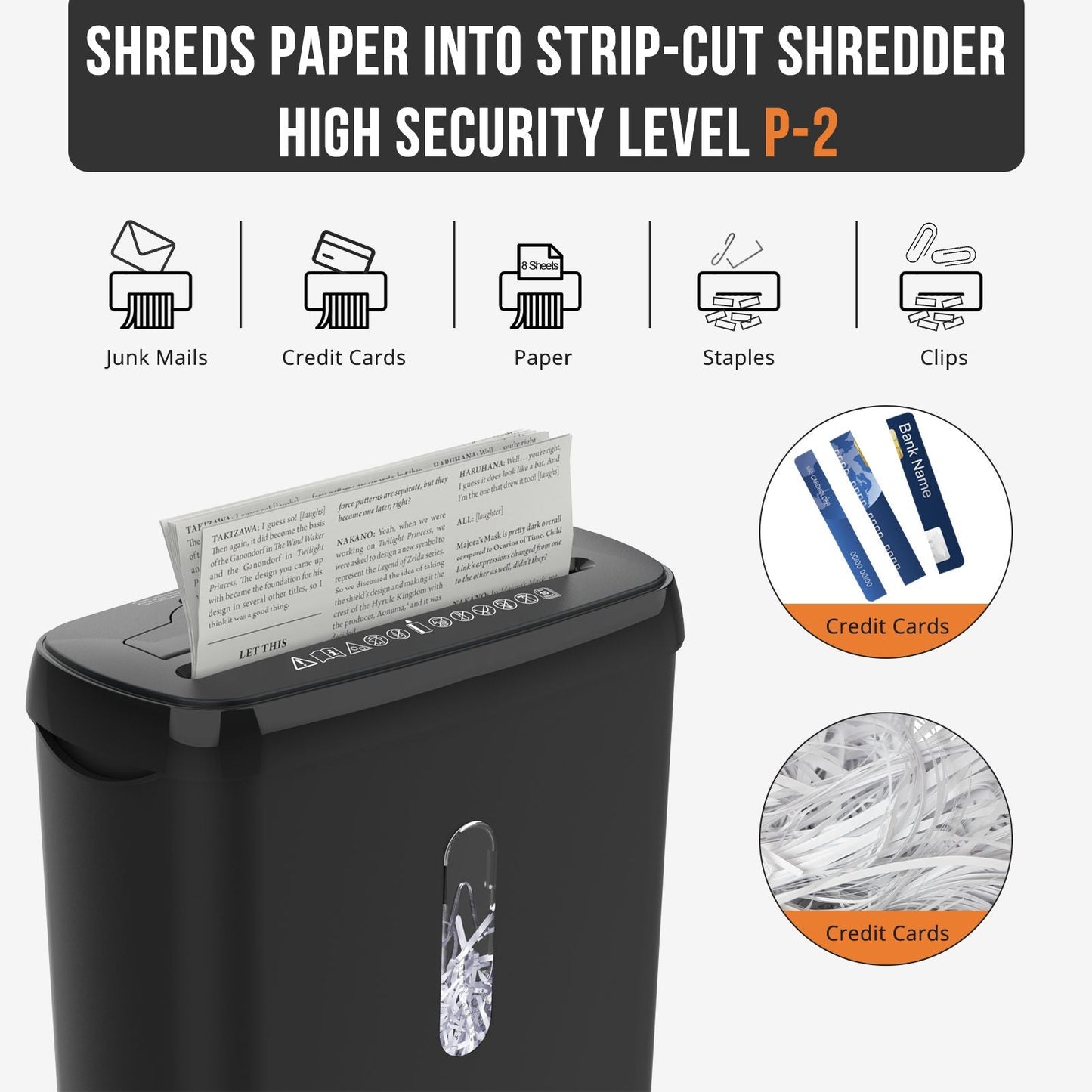 Woolsche Home Office Paper Shredder