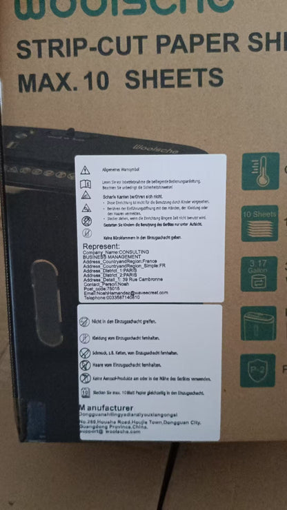 Woolsche Home Office Paper Shredder