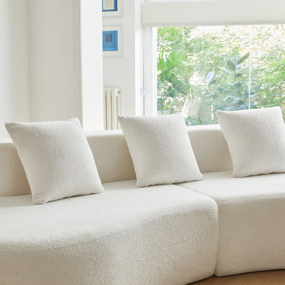 Curved Boneless Couch, Half Moon Sofa, 5 Seat