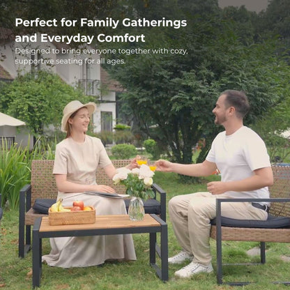 4 Piece Patio Furniture Set