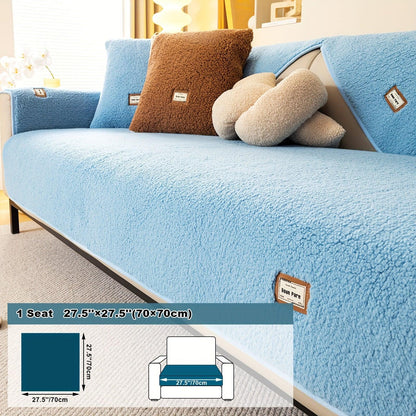 High-Quality Plush Sherpa Sofa Cover