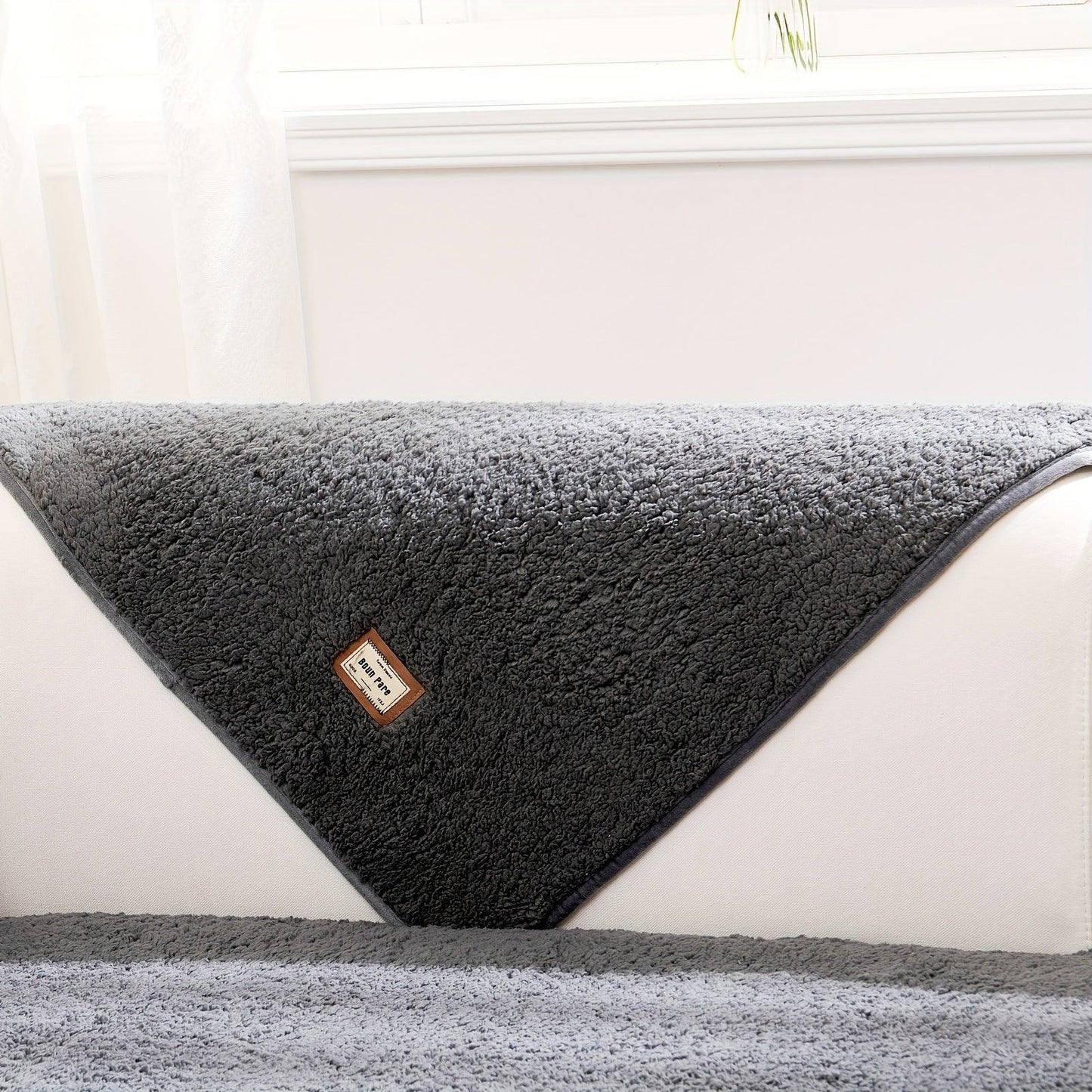 High-Quality Plush Sherpa Sofa Cover