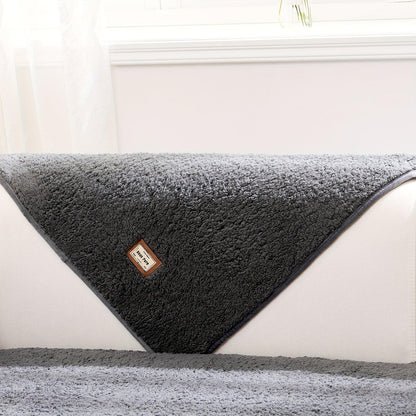 High-Quality Plush Sherpa Sofa Cover