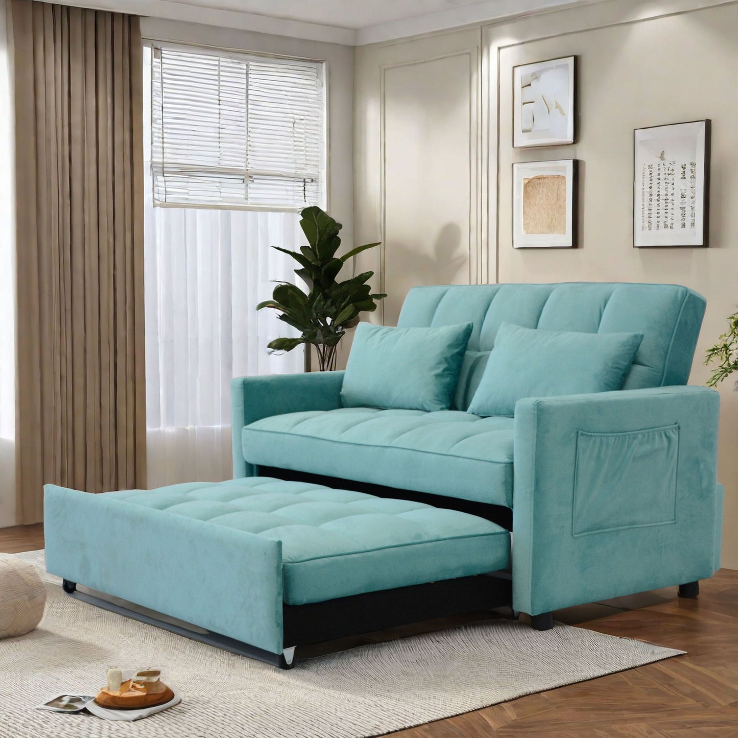 3 In 1 Convertible Sleeper Sofa Bed