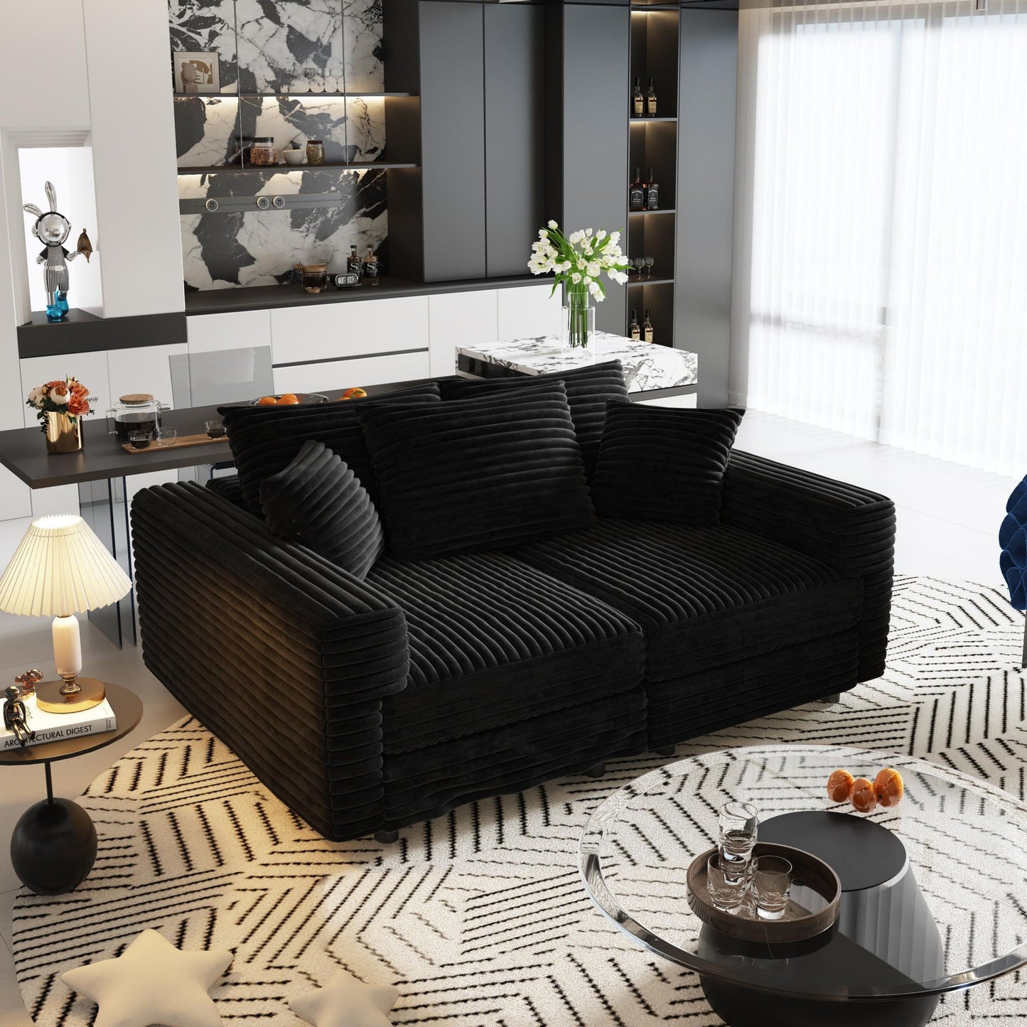 Modern Comfy Upholstered Sofa Cloud Couch