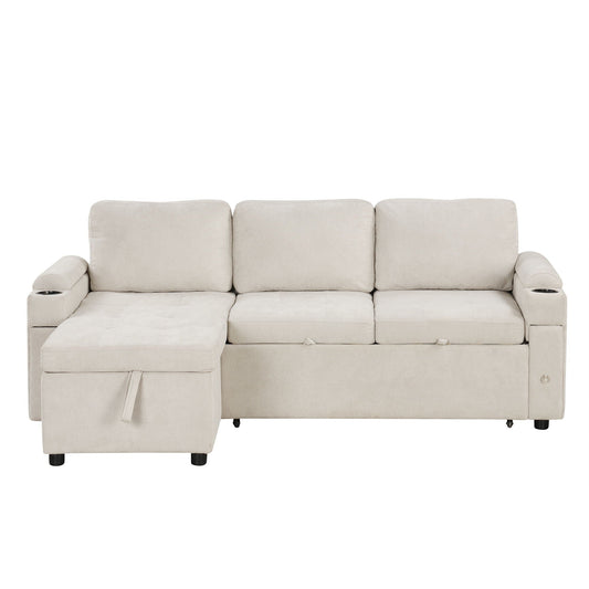 Convertible L Shaped Sofa Couch With Storage