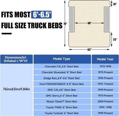 Umbrauto Built-in Pump Truck Bed Air Mattress