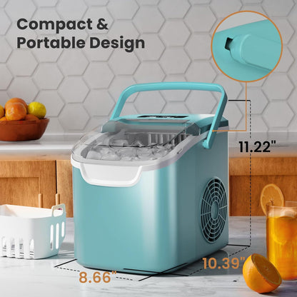 Kismile Ice Makers Countertop with Handle