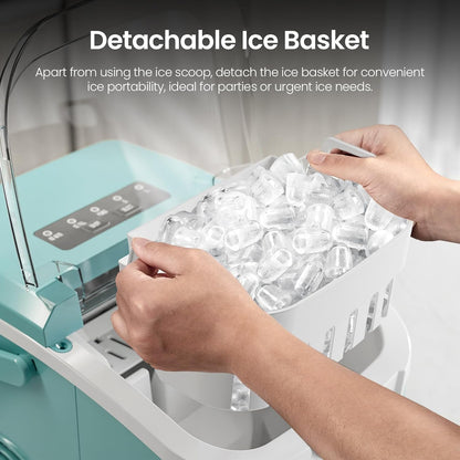 Kismile Ice Makers Countertop with Handle