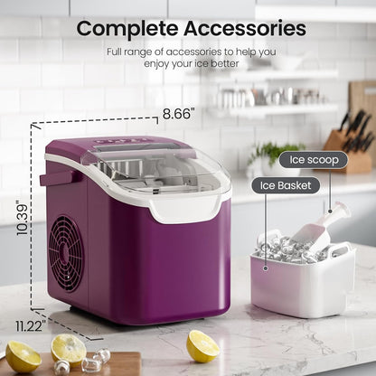 Kismile Ice Makers Countertop with Handle