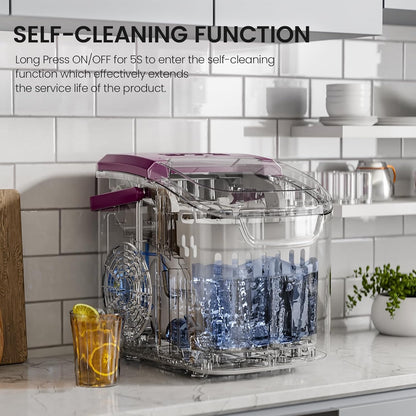 Kismile Ice Makers Countertop with Handle
