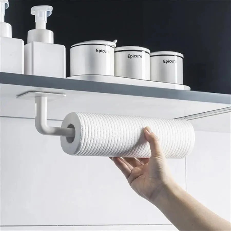 Self-adhesive Under Cabinet Paper Roll Rack