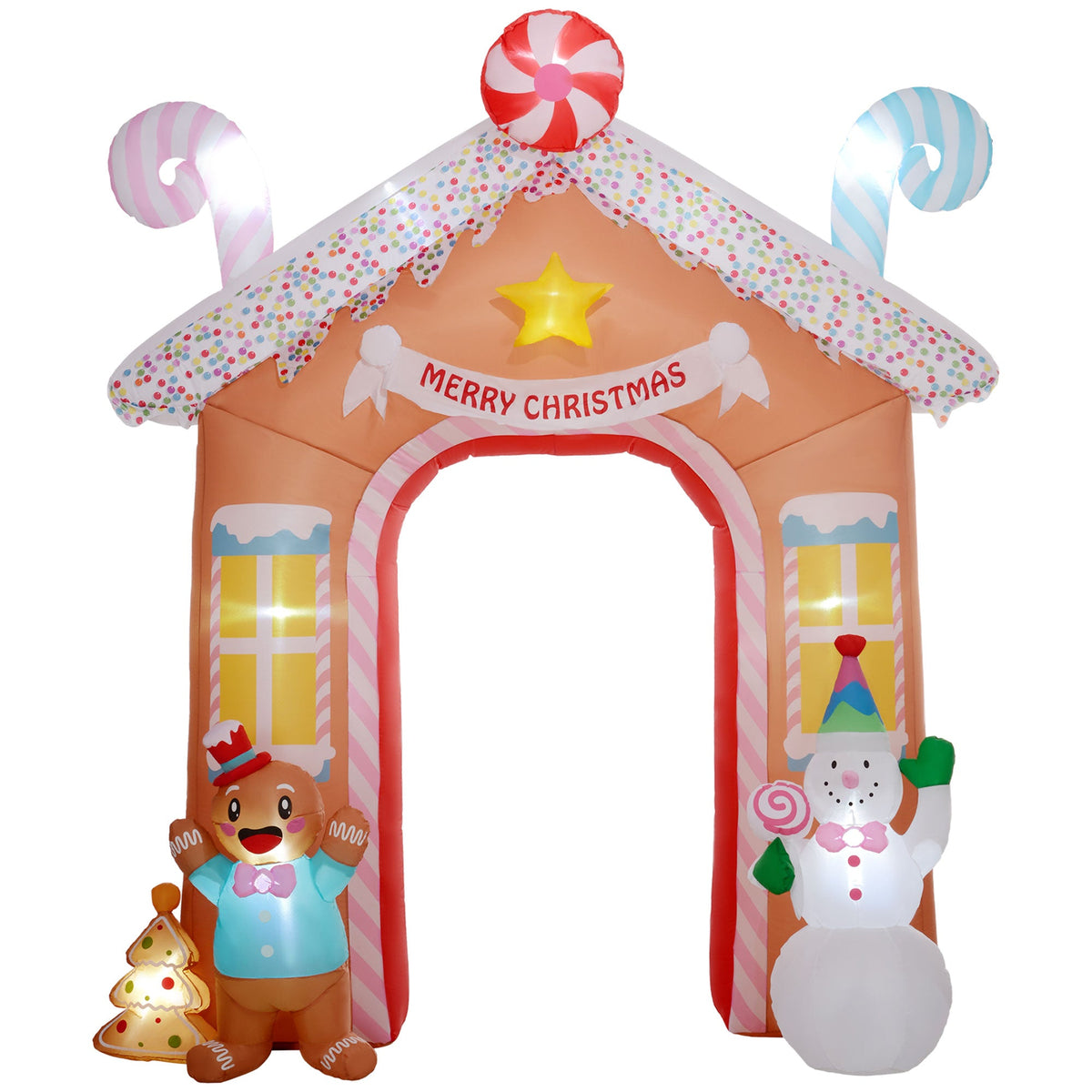 Christmas Inflatable Gingerbread House Archway