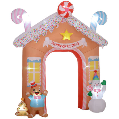 Christmas Inflatable Gingerbread House Archway
