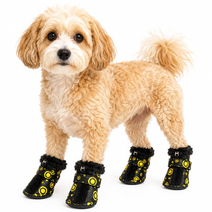 Pet Life ® Fur-Comfort Dog Boots - Set of 4