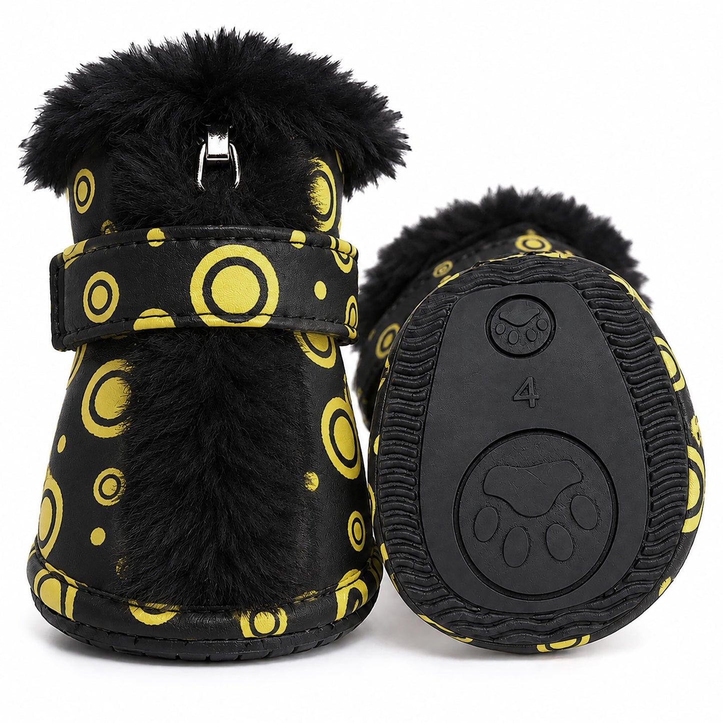 Pet Life ® Fur-Comfort Dog Boots - Set of 4