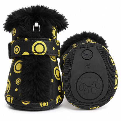 Pet Life ® Fur-Comfort Dog Boots - Set of 4