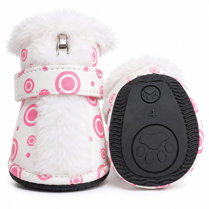 Pet Life ® Fur-Comfort Dog Boots - Set of 4