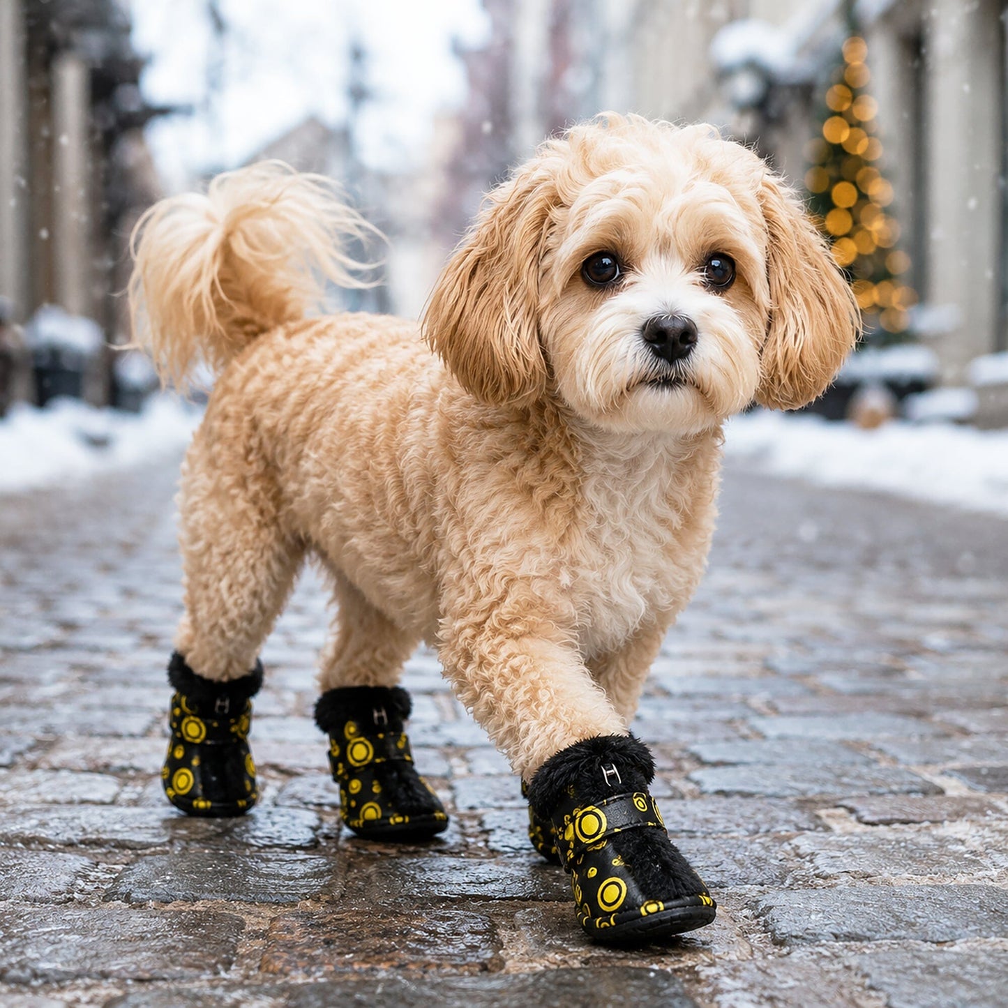 Pet Life ® Fur-Comfort Dog Boots - Set of 4