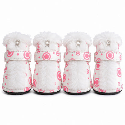 Pet Life ® Fur-Comfort Dog Boots - Set of 4