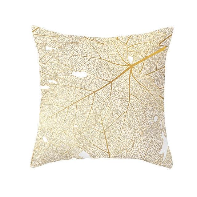 Tropical Leaf Flower Green Yellow Pillowcase Decorative