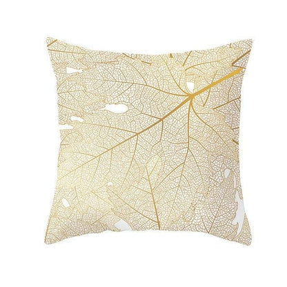 Tropical Leaf Flower Green Yellow Pillowcase Decorative