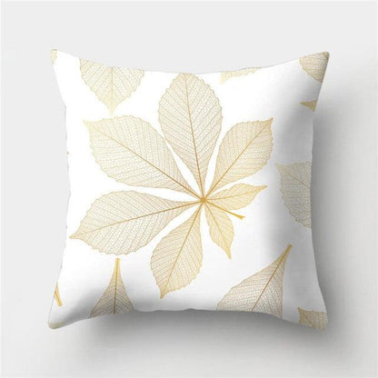 Tropical Leaf Flower Green Yellow Pillowcase Decorative