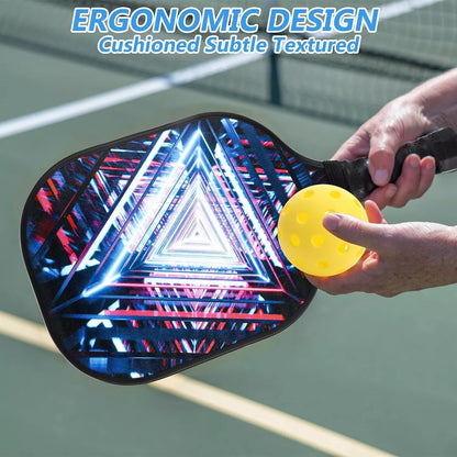 Pickleball Paddle Set with 2 Paddles, 4 Balls