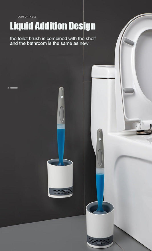 Silicone Toilet Brush Wall-Mounted Design