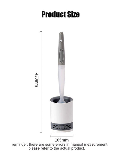 Silicone Toilet Brush Wall-Mounted Design