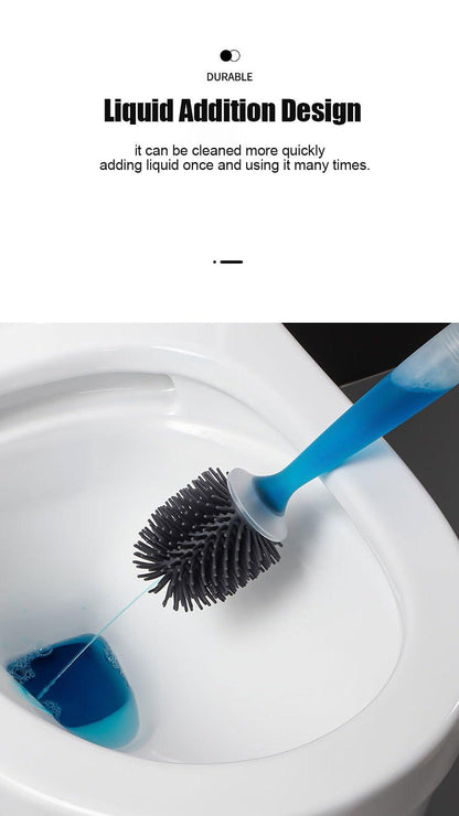 Silicone Toilet Brush Wall-Mounted Design