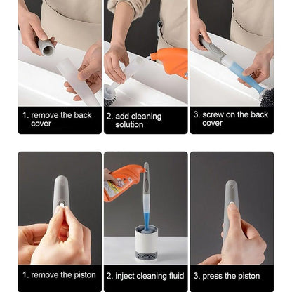 Silicone Toilet Brush Wall-Mounted Design
