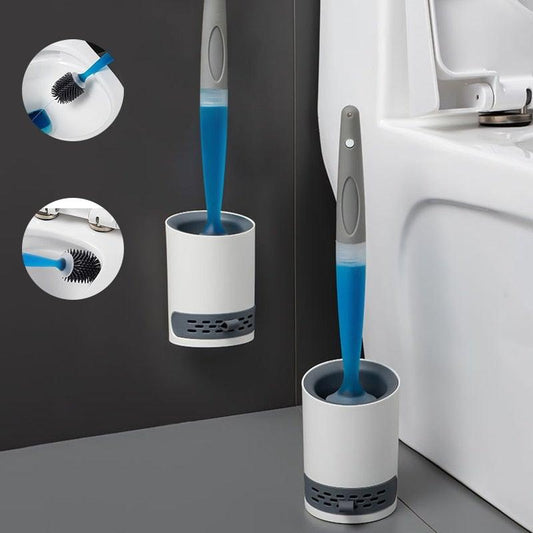 Silicone Toilet Brush Wall-Mounted Design