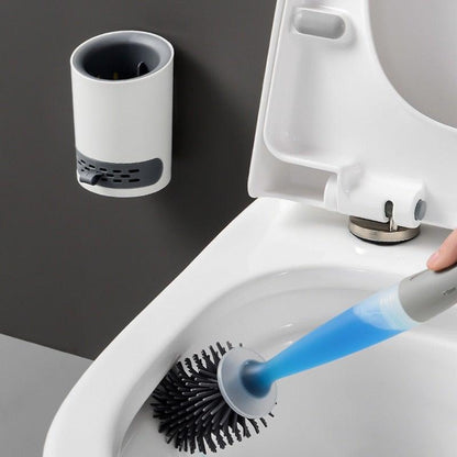 Silicone Toilet Brush Wall-Mounted Design