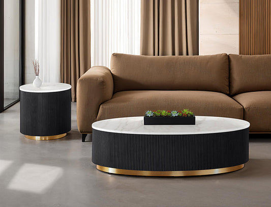 Virden - Oval Cocktail Table