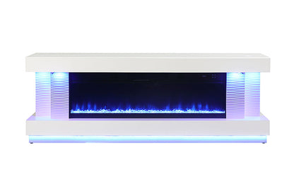 Peseux - 71" TV Stand w/ Electric Fire Place