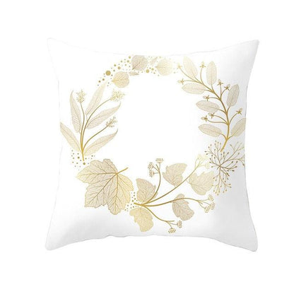 Tropical Leaf Flower Green Yellow Pillowcase Decorative