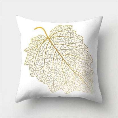 Tropical Leaf Flower Green Yellow Pillowcase Decorative