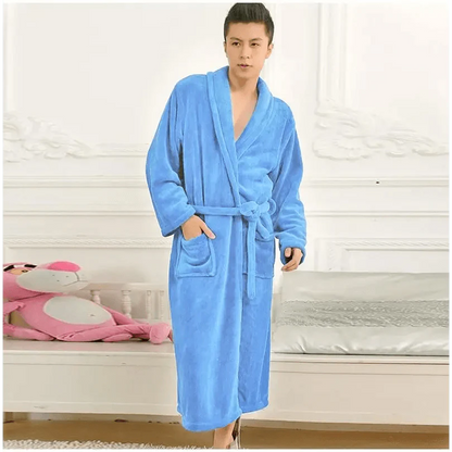 Unisex Comfortable Fleece Soft Bathrobes
