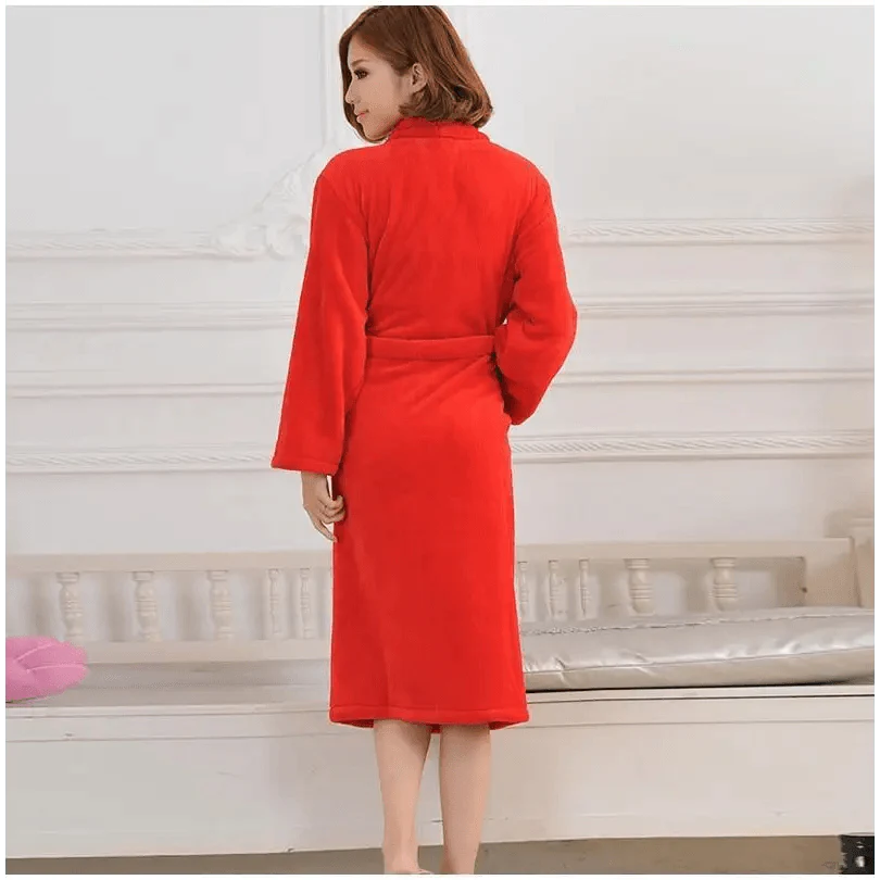 Unisex Comfortable Fleece Soft Bathrobes