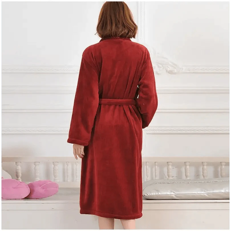 Unisex Comfortable Fleece Soft Bathrobes