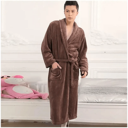 Unisex Comfortable Fleece Soft Bathrobes