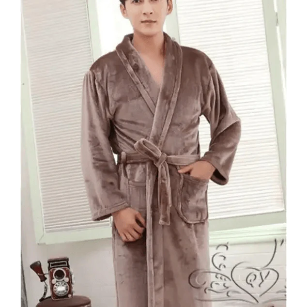 Unisex Comfortable Fleece Soft Bathrobes