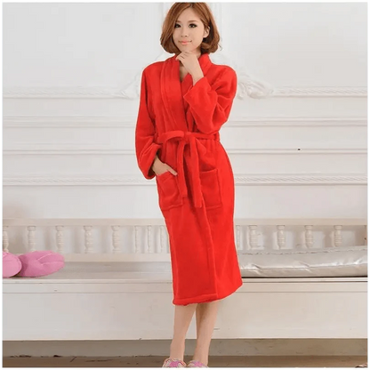 Unisex Comfortable Fleece Soft Bathrobes