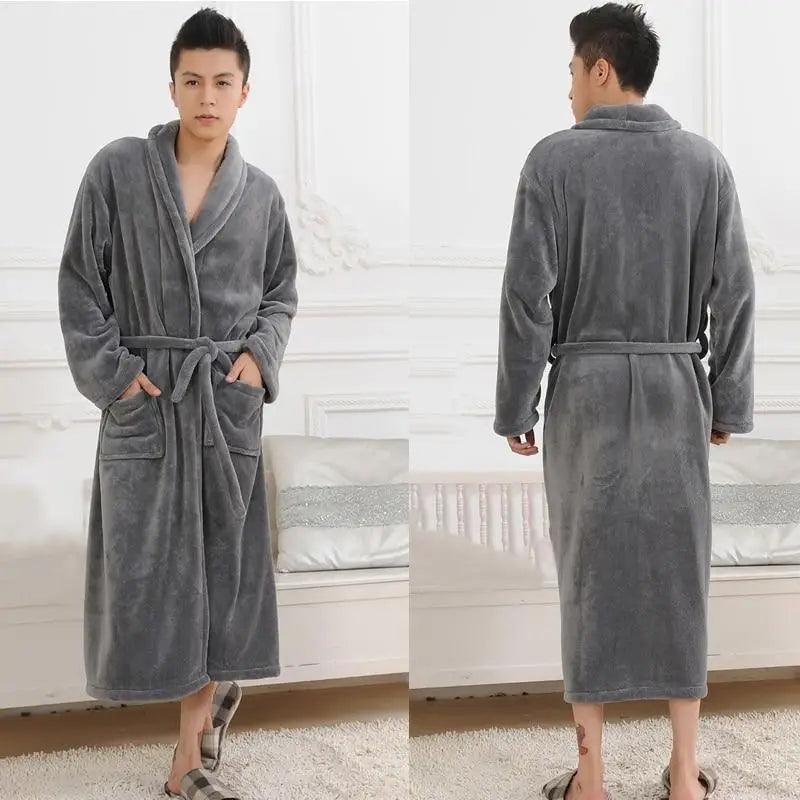 Unisex Comfortable Fleece Soft Bathrobes